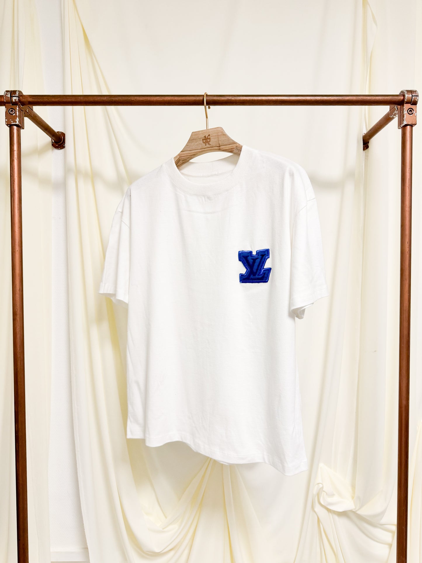 T-shirt towel bleu