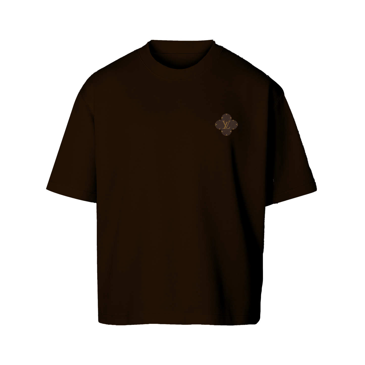 t-shirt brown flower 2