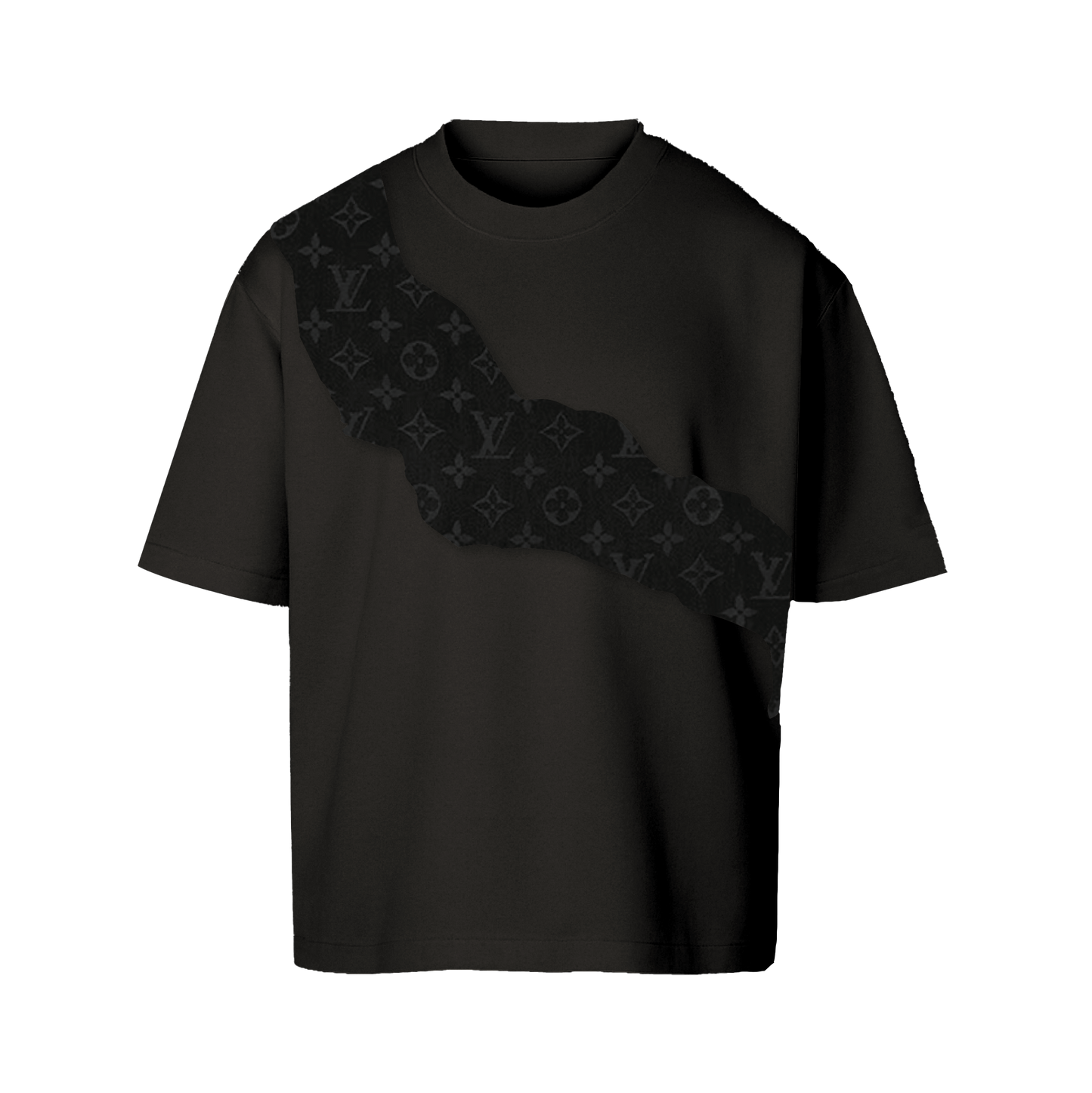 t-shirt black shawl 2