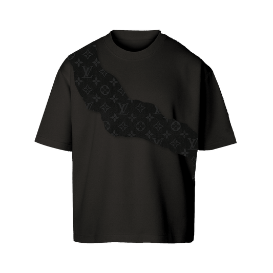 t-shirt black shawl 2