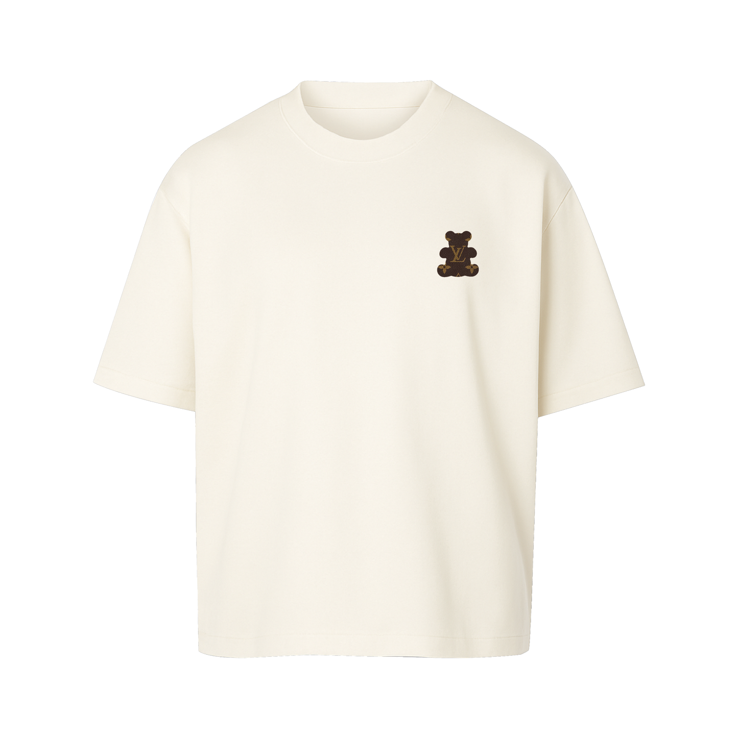 t-shirt white bear 2