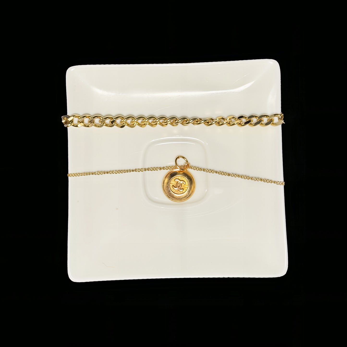 Pendentif golden amber