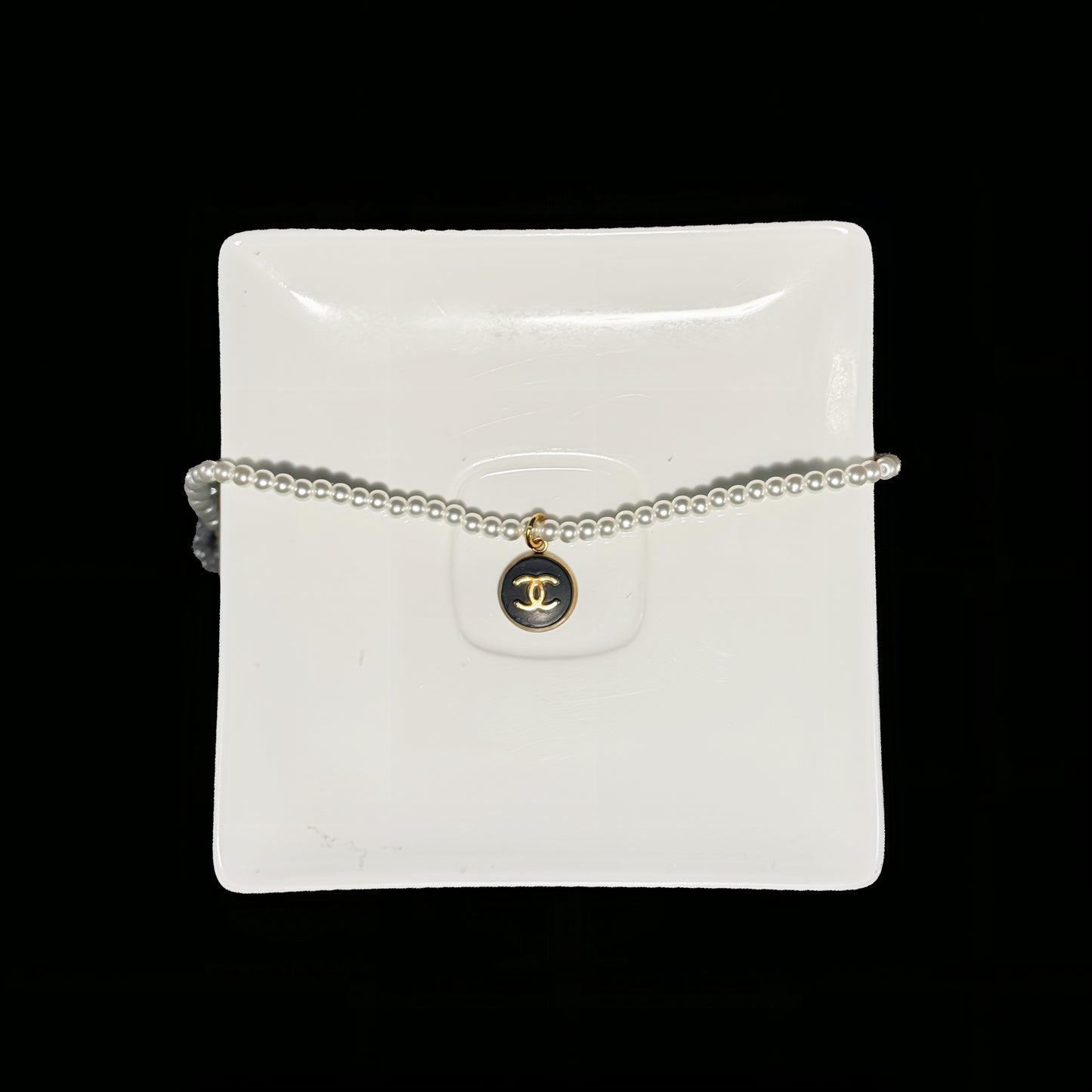 Pendentif pearl Graphite II