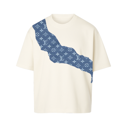 t-shirt white denim shawl 2