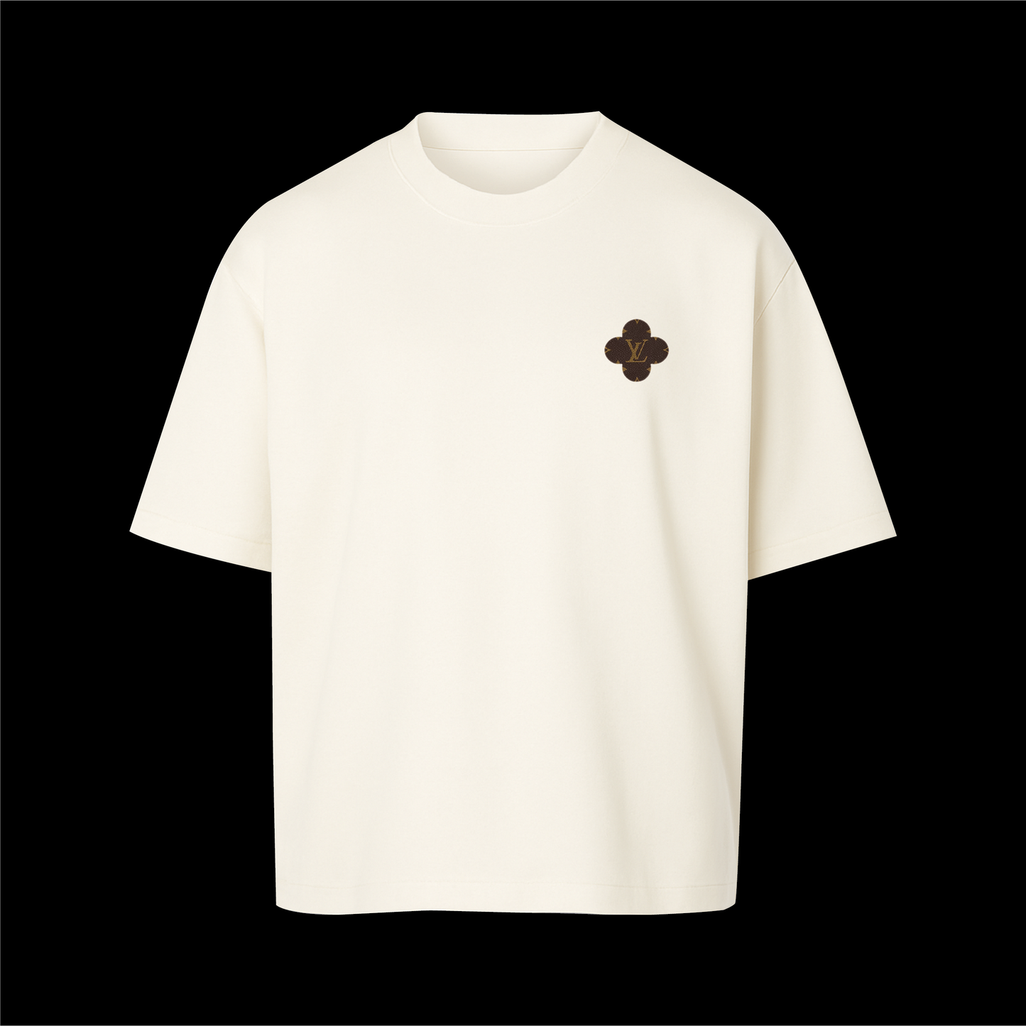 t-shirt white flower