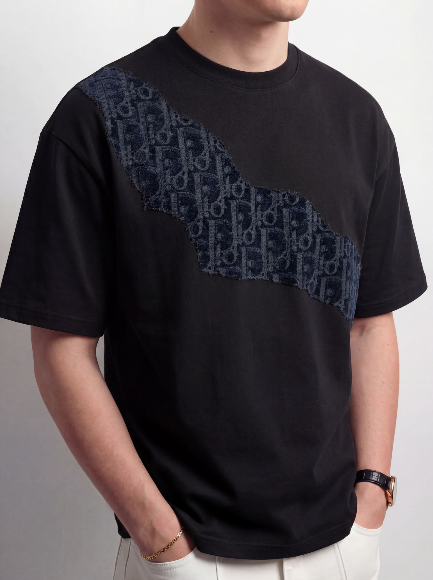 t-shirt black shawl night