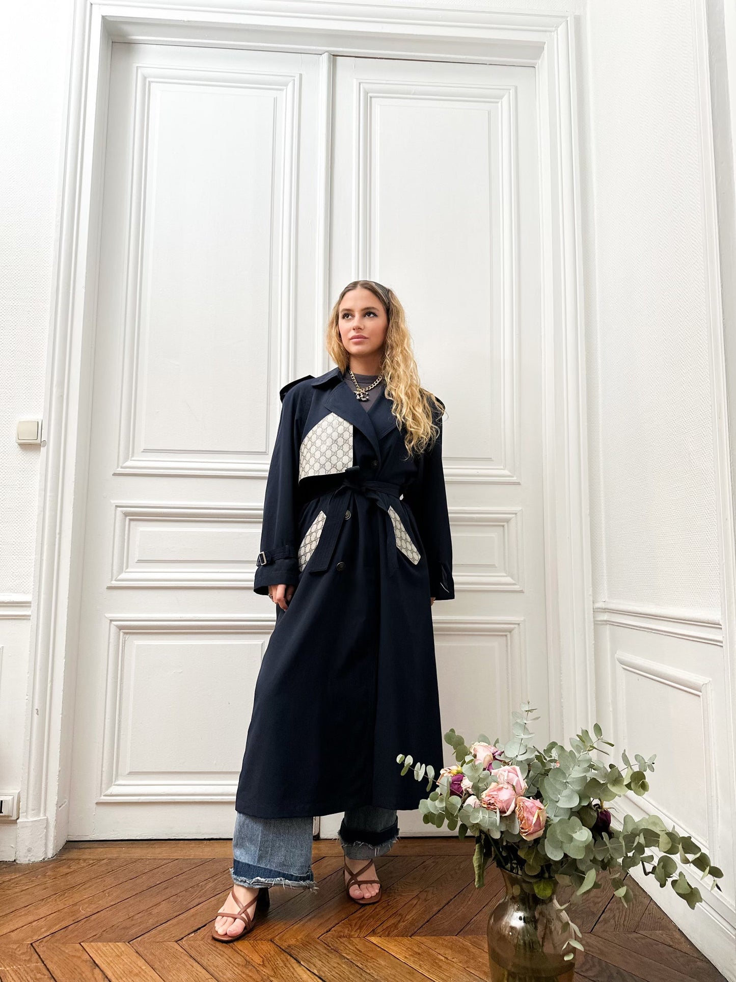 Trench blue paris