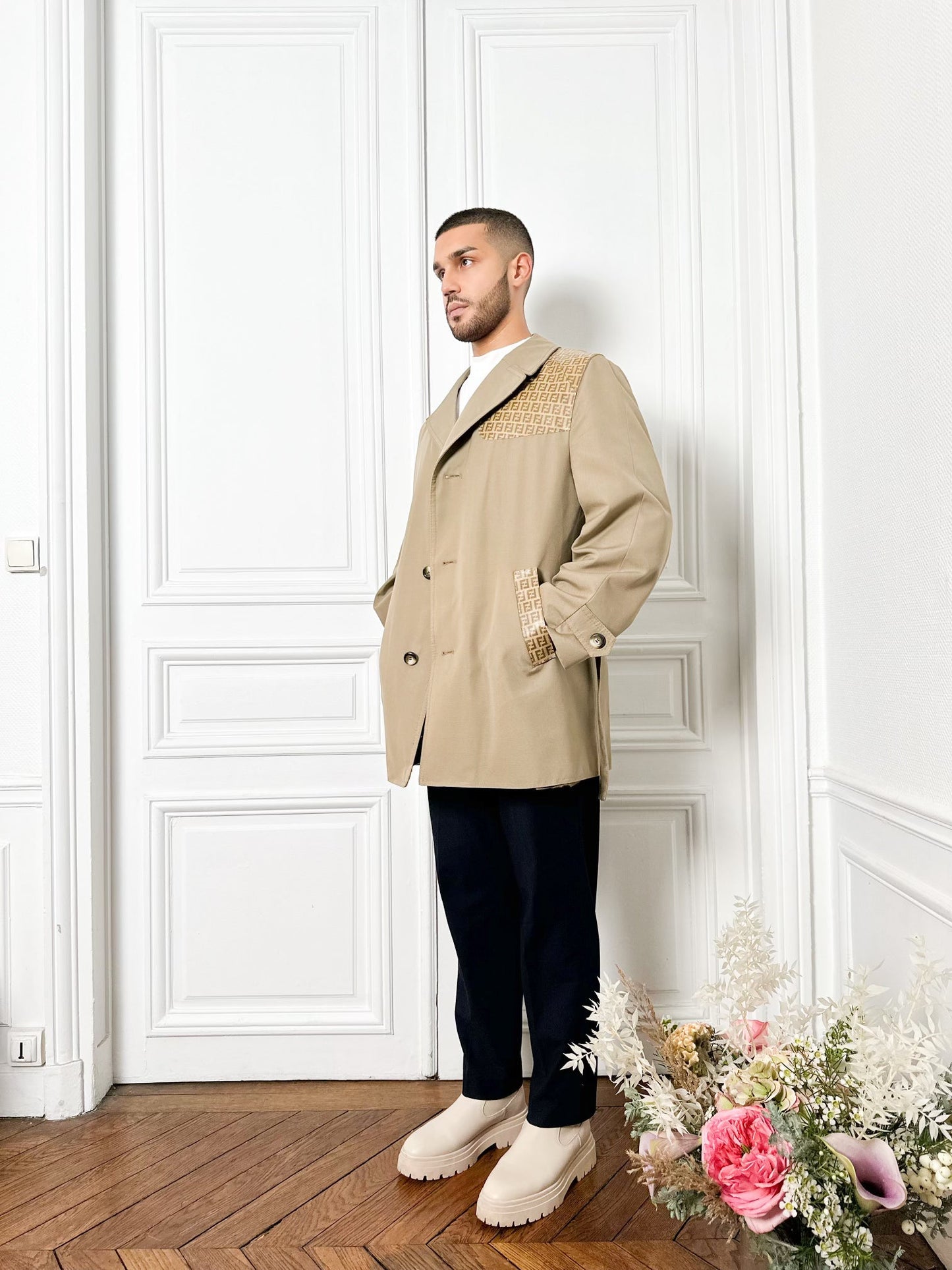Trench beige miel
