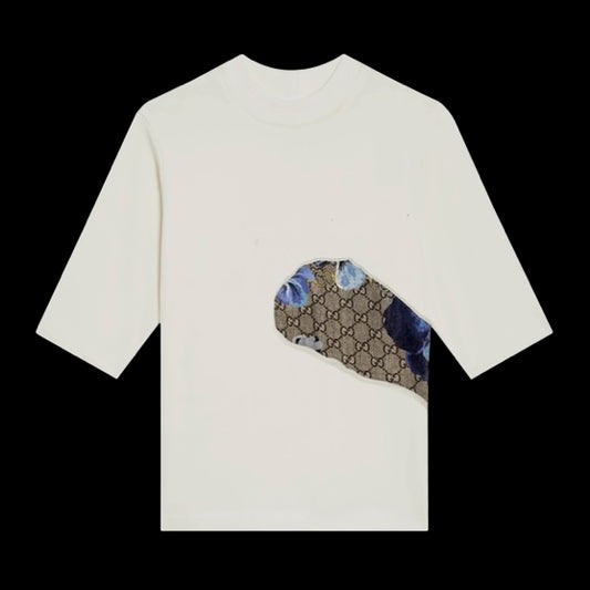 T-shirt Châle Fleuri