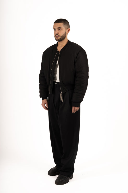 Bombers upcyclé Black Ghost