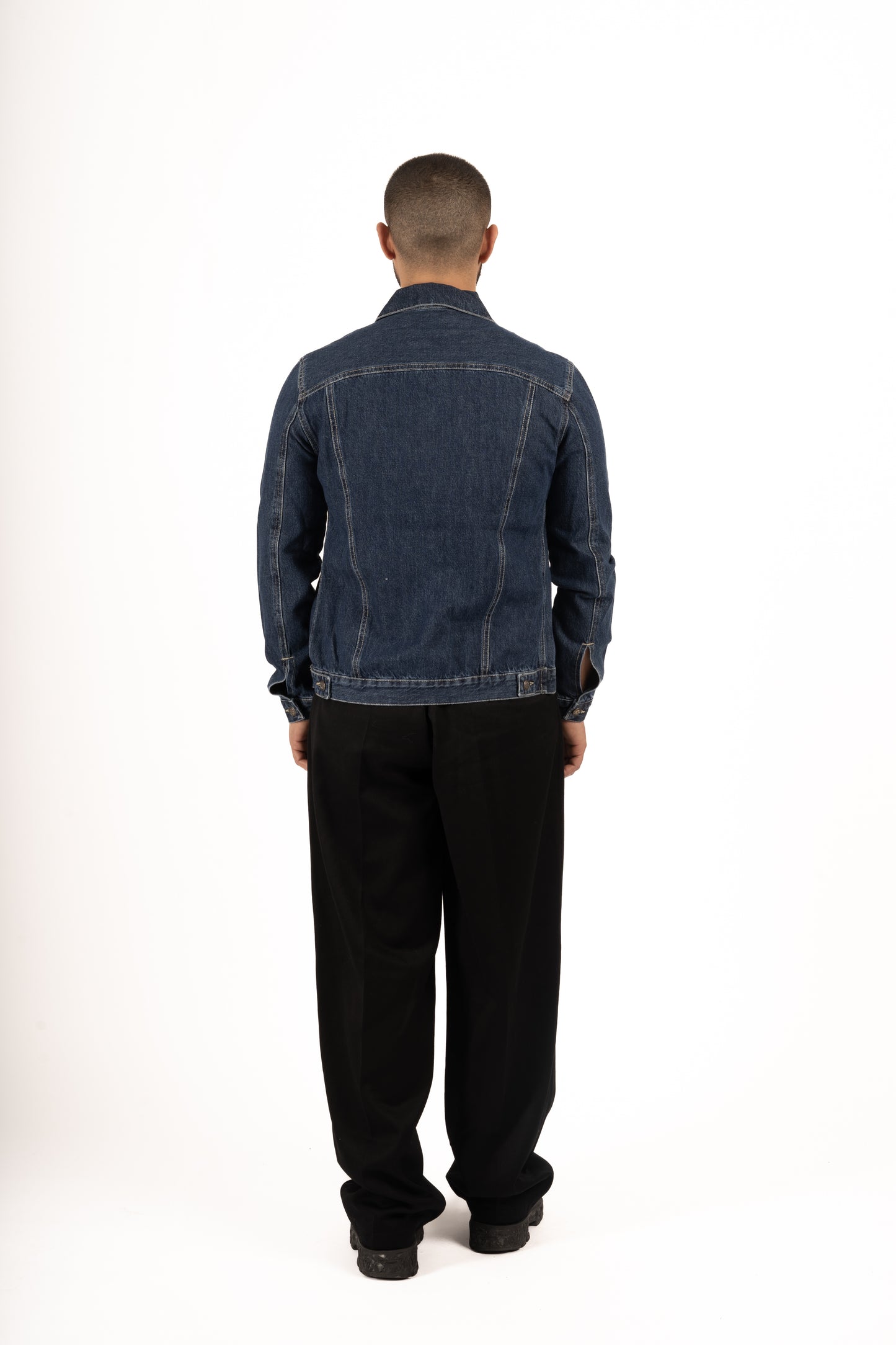 Veste en jean upcyclée Flowers