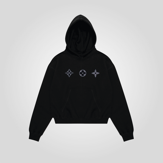 hoodie black Towel Lys