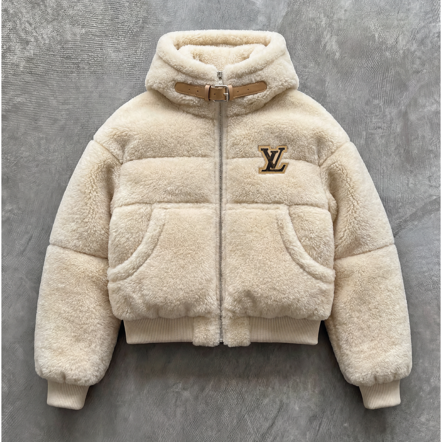 Puffer sherpa beige