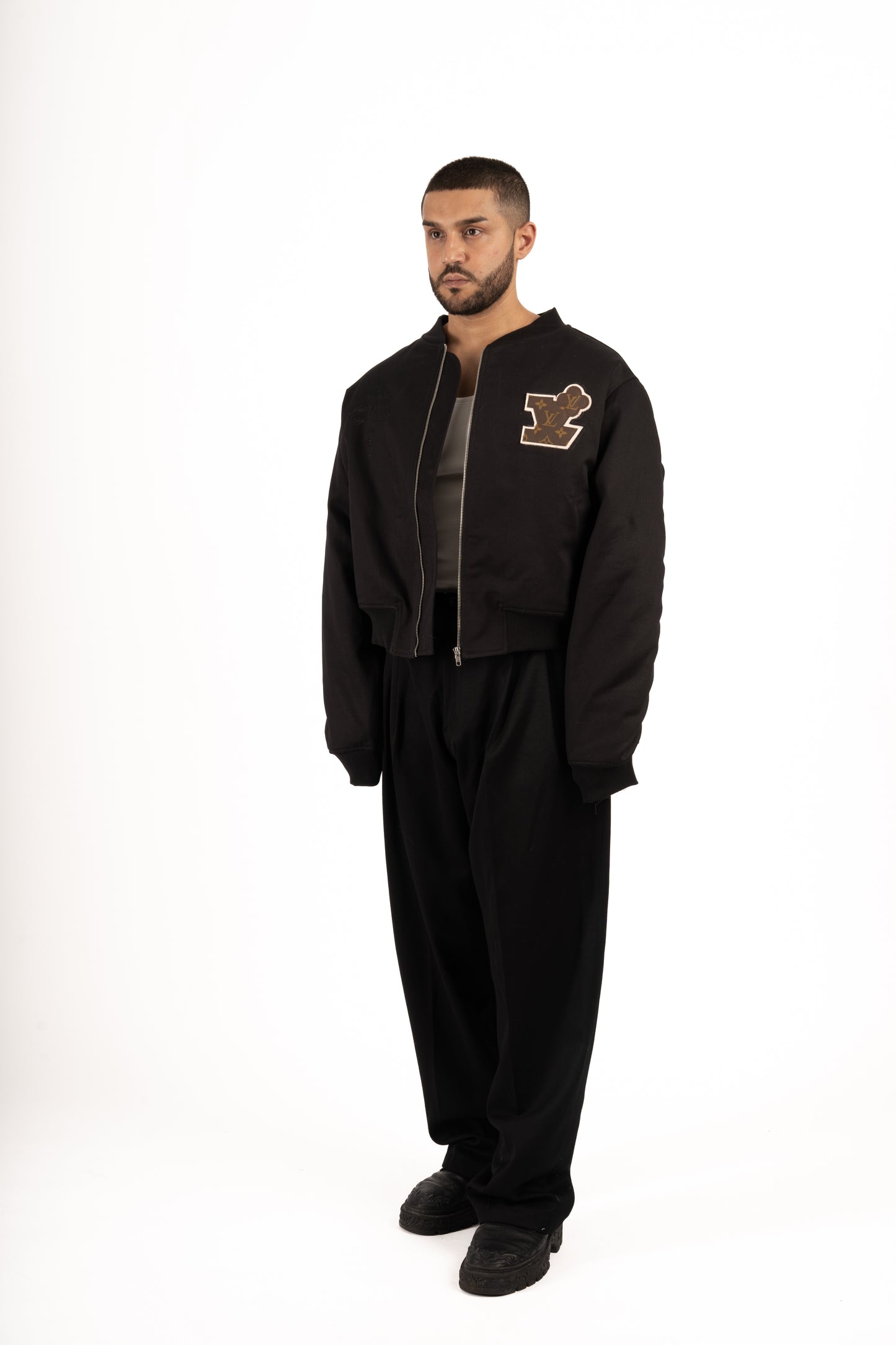 Bomber Black Canva