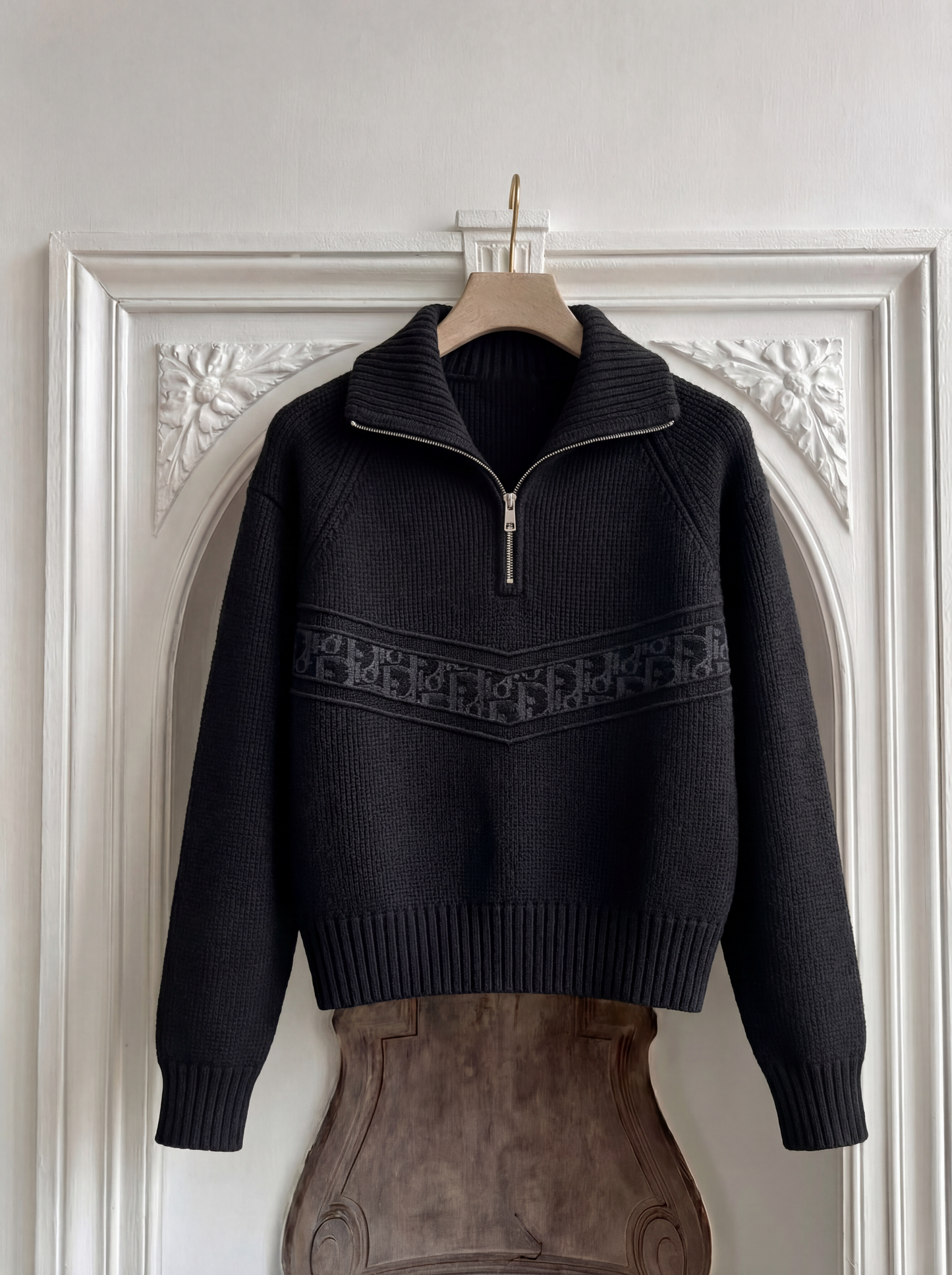 pull col zippé black