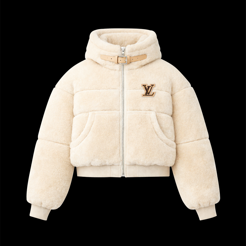 Puffer sherpa beige