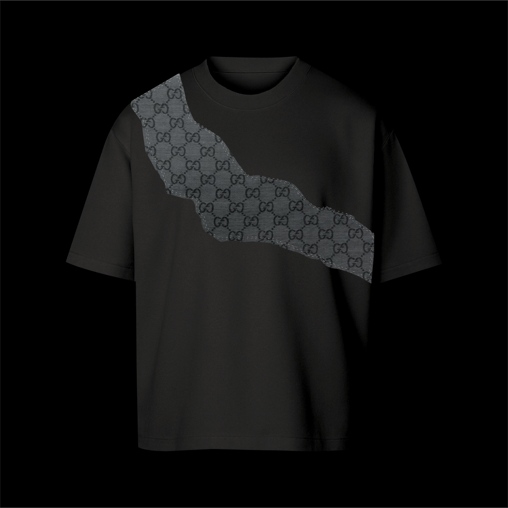 t-shirt black shawl carbon