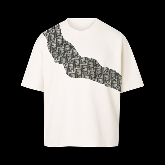 t-shirt white shawl stone