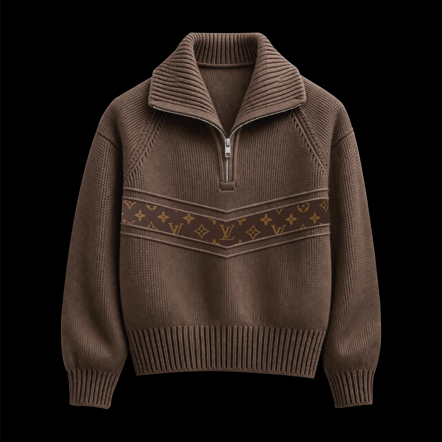pull col zippé brown 2