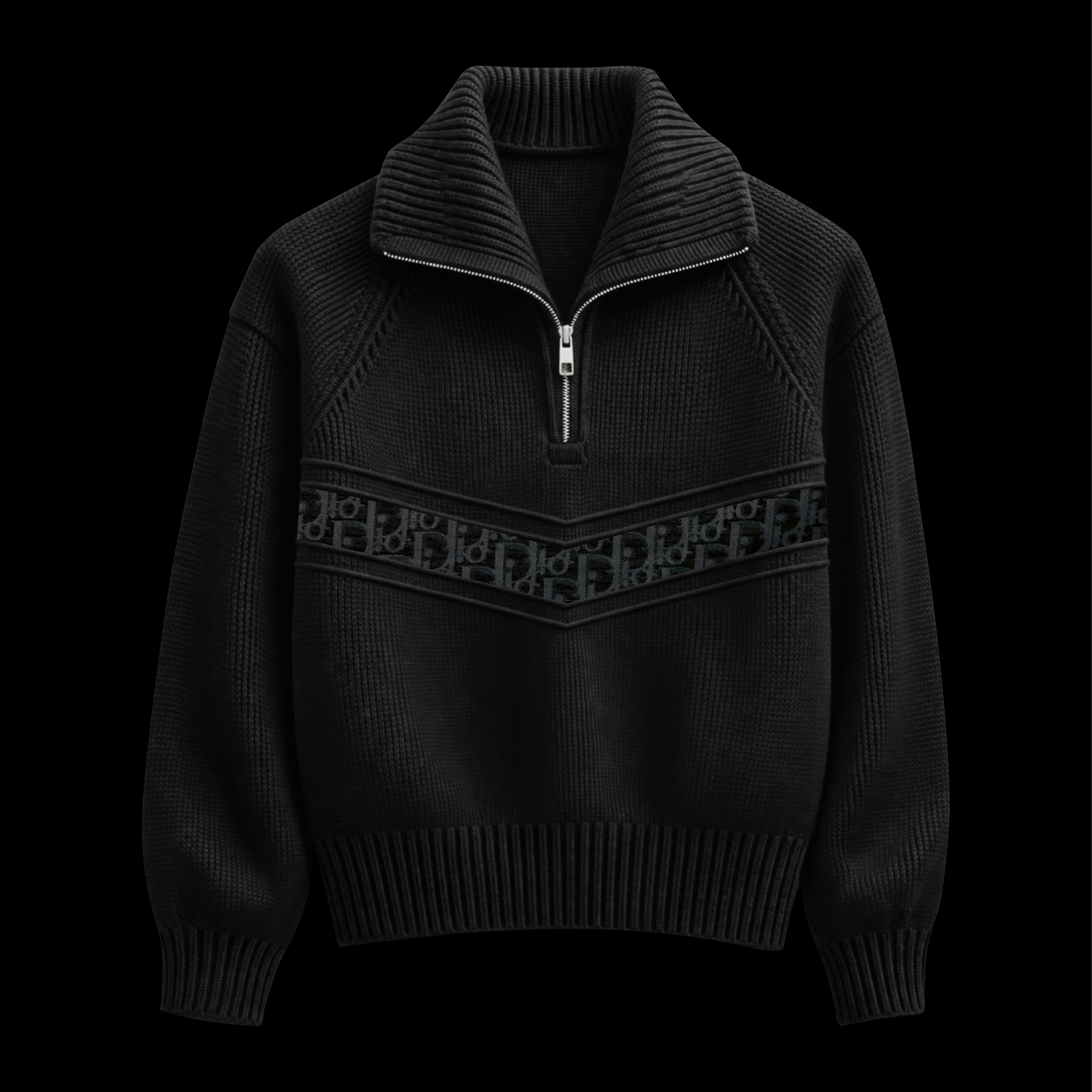 pull col zippé black