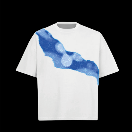 t-shirt white shawl ocean