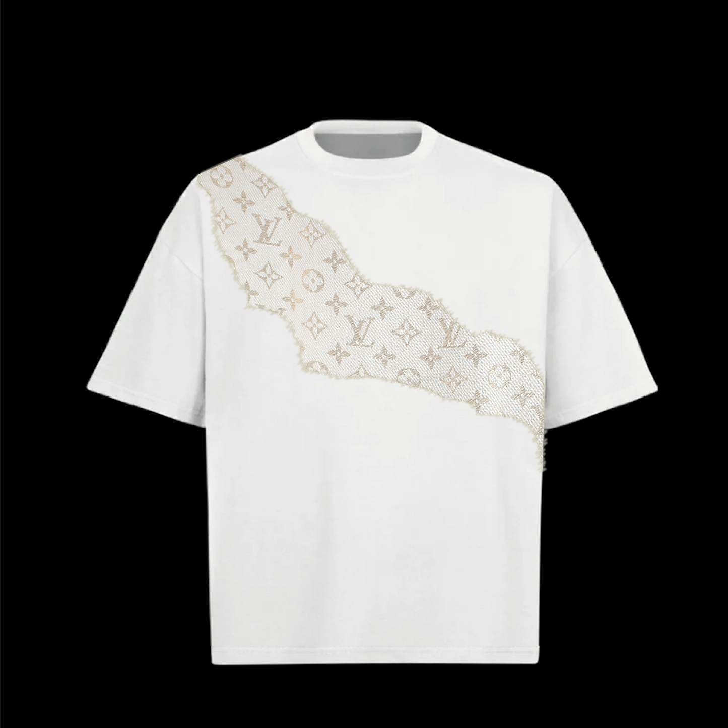 t-shirt white shawl sand