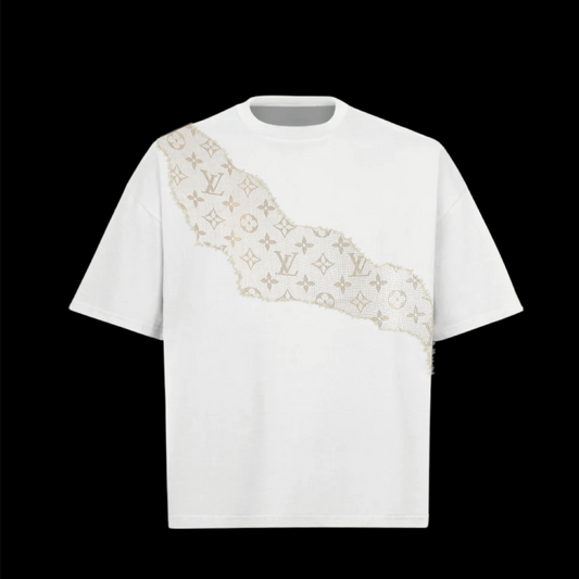 t-shirt white shawl sand
