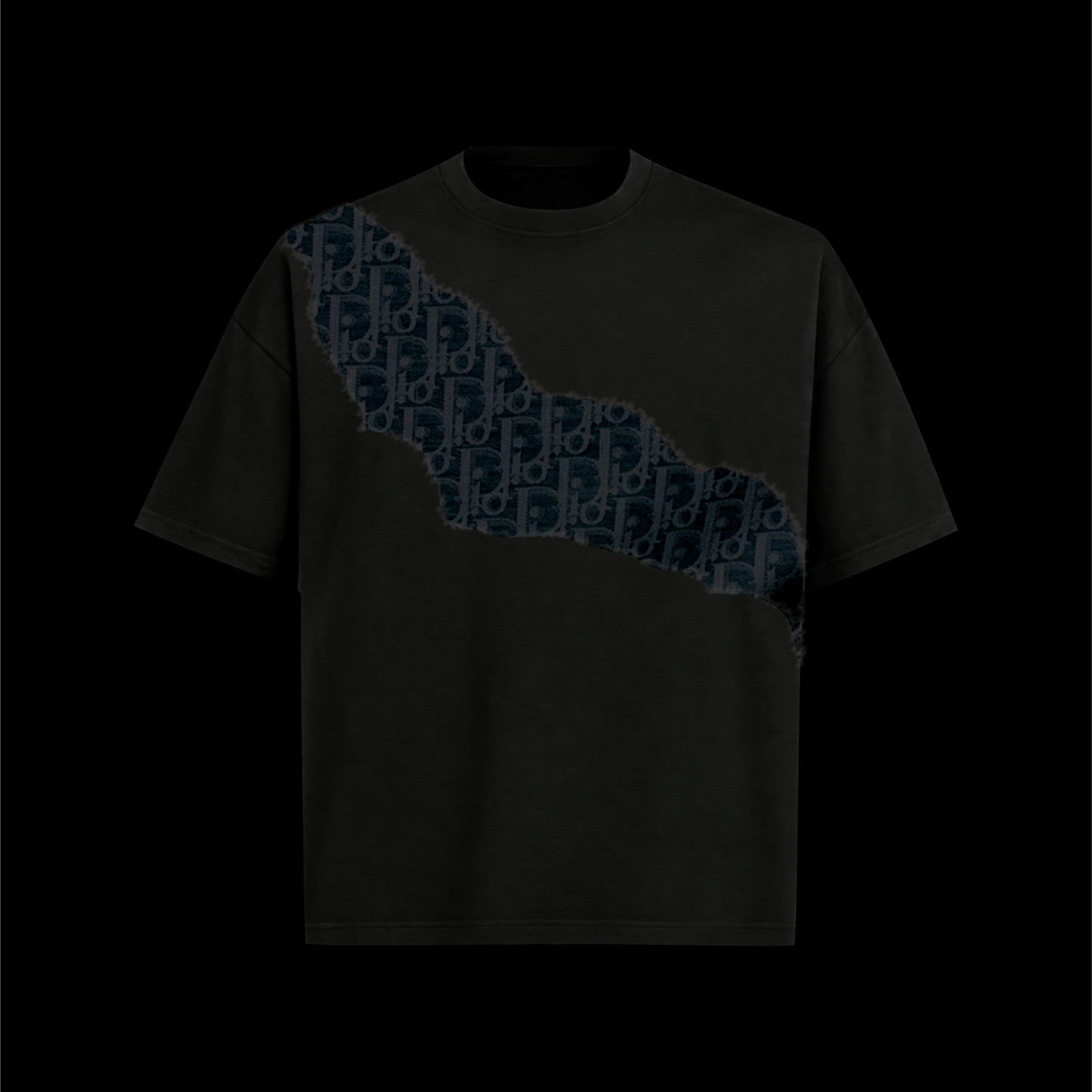 t-shirt black shawl night