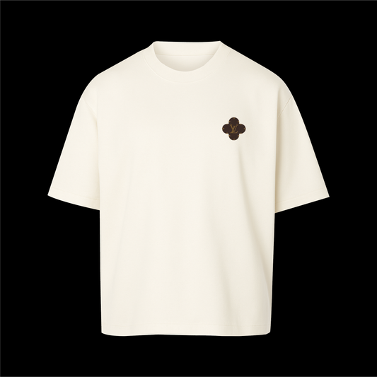 t-shirt white flower