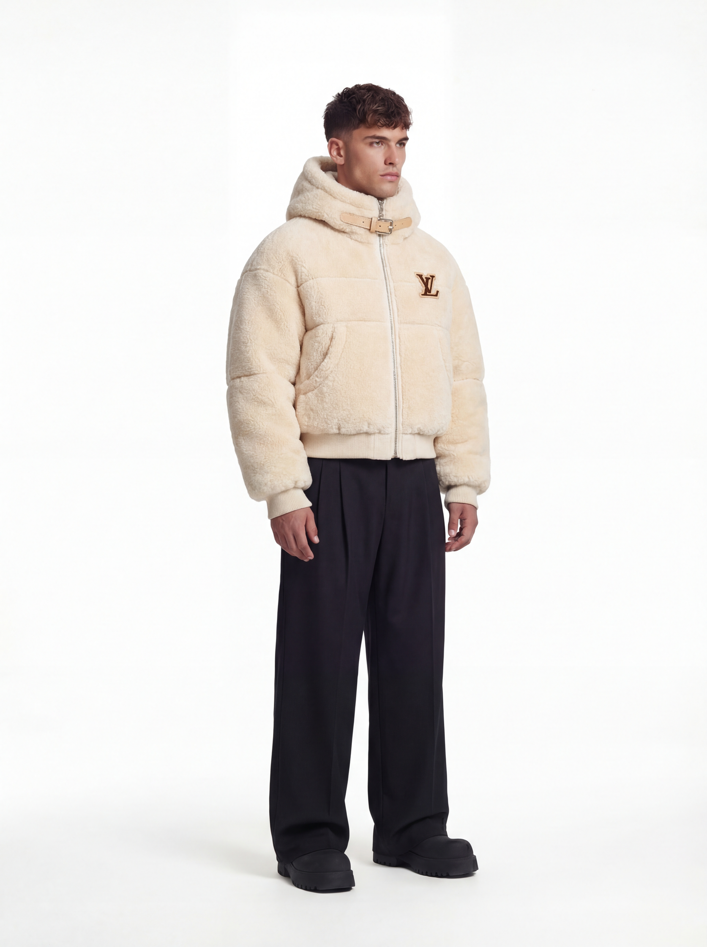 Puffer sherpa beige