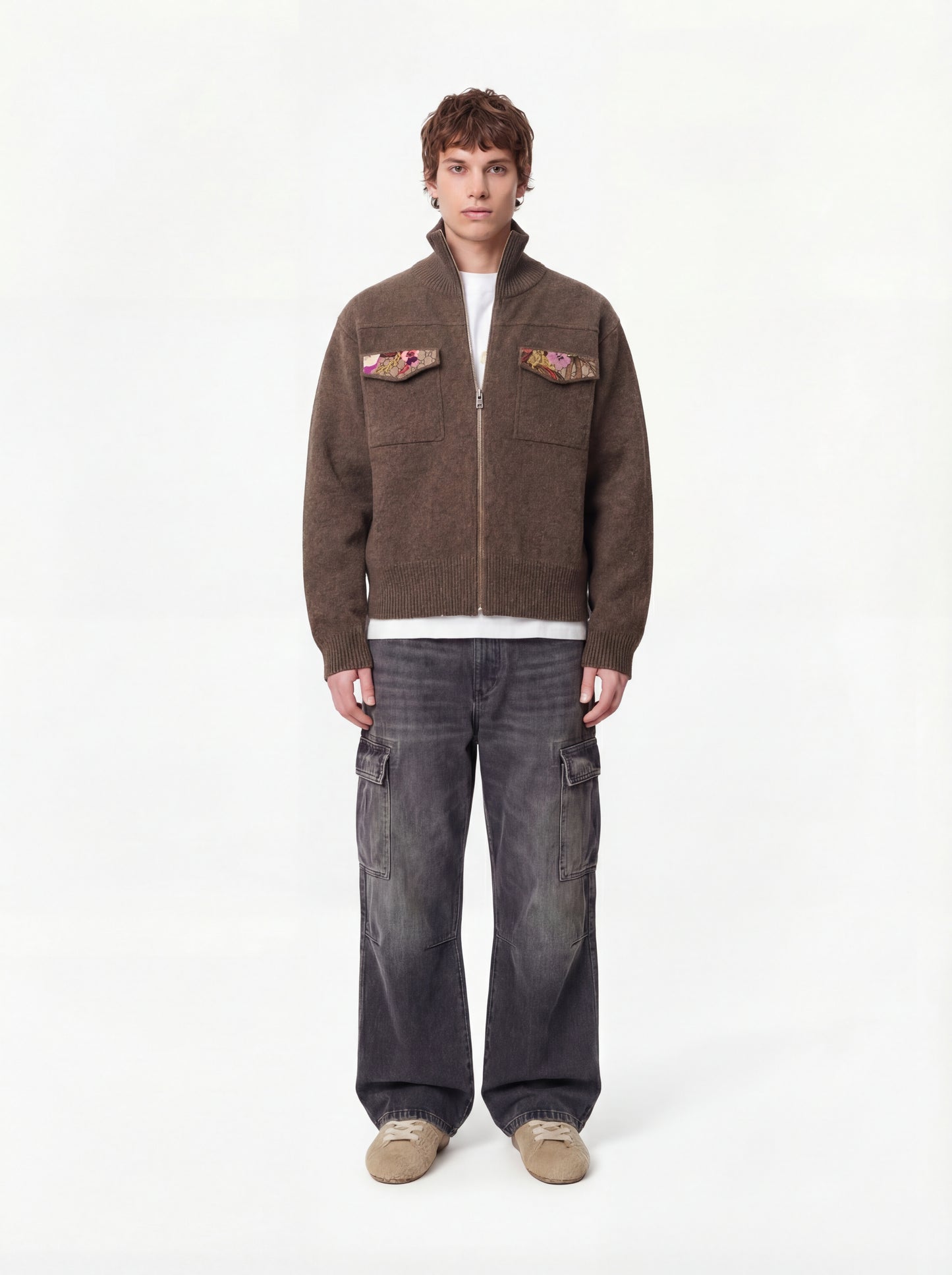 cardigan jacket brown 2