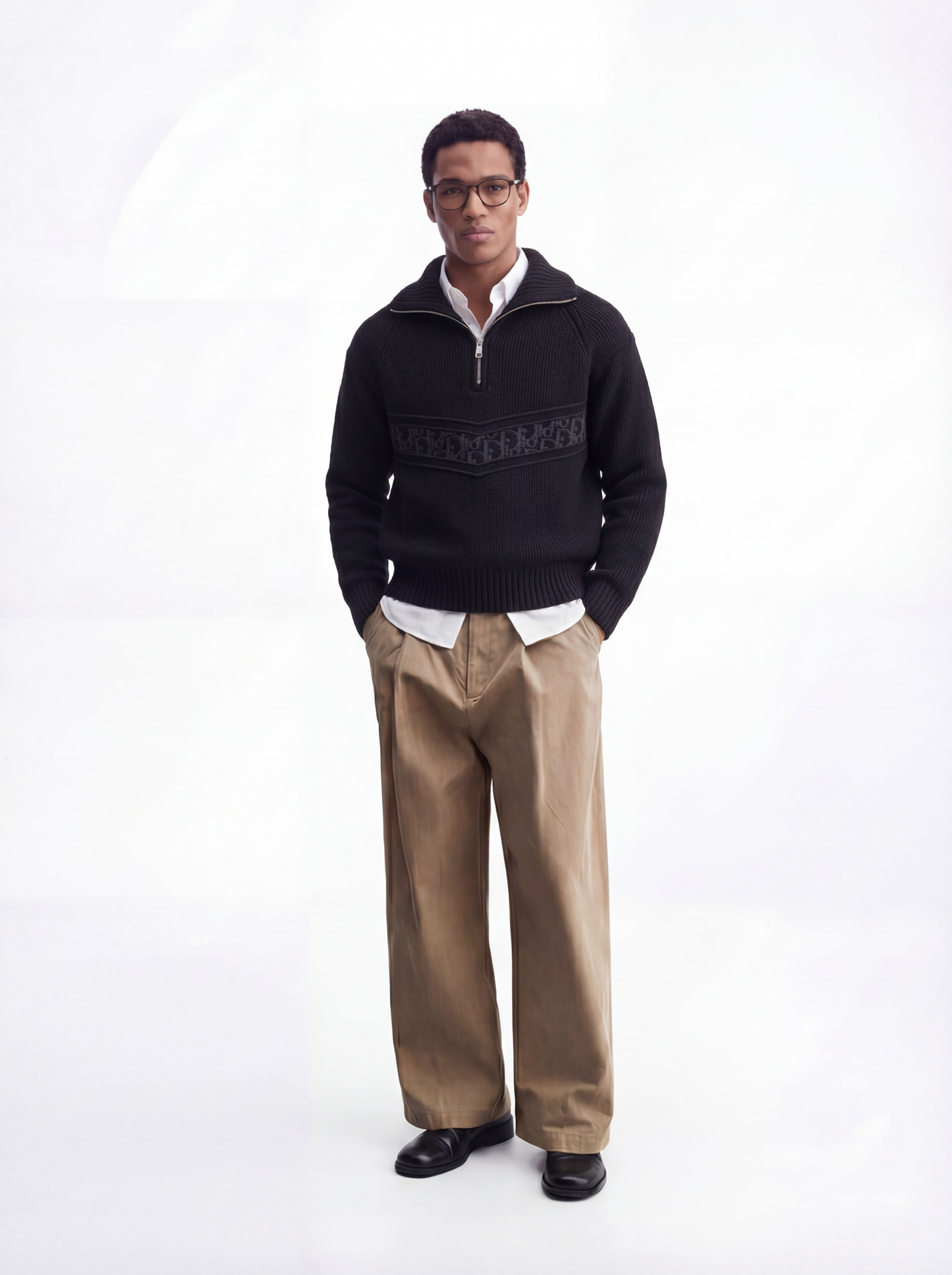 pull col zippé black