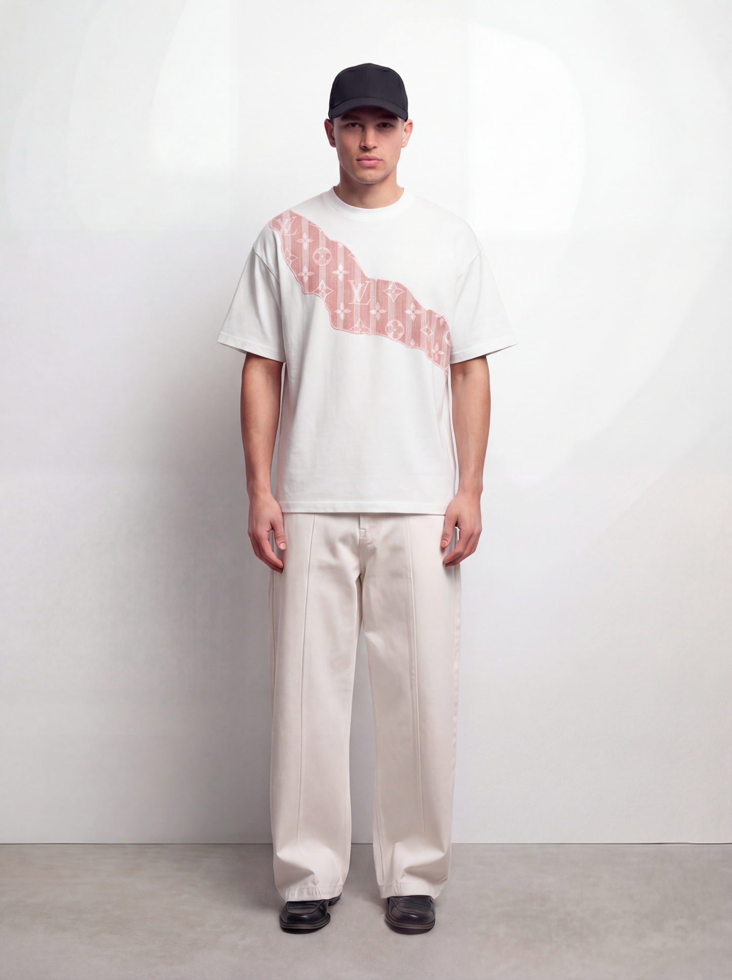 t-shirt white shawl casino