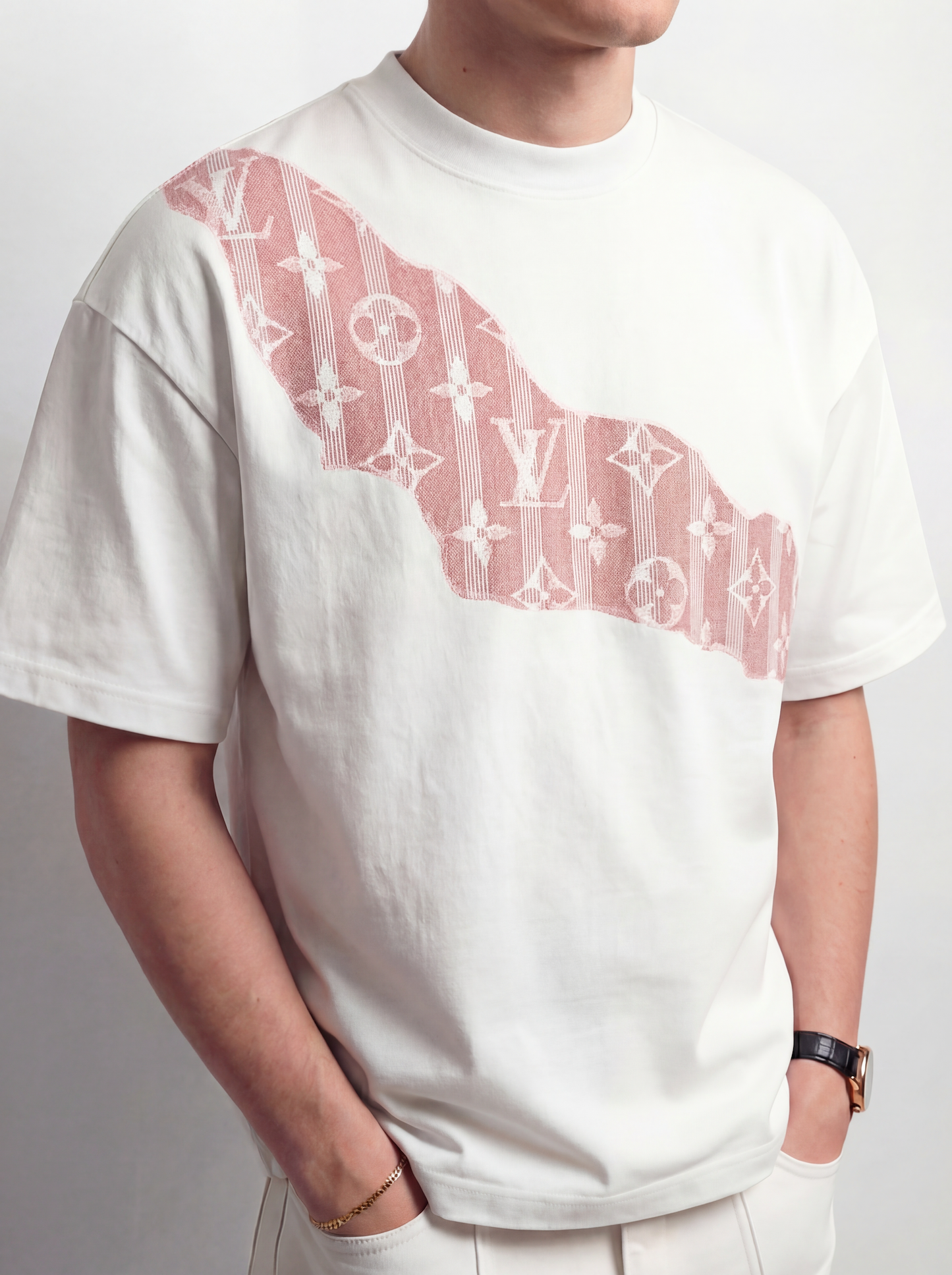 t-shirt white shawl casino