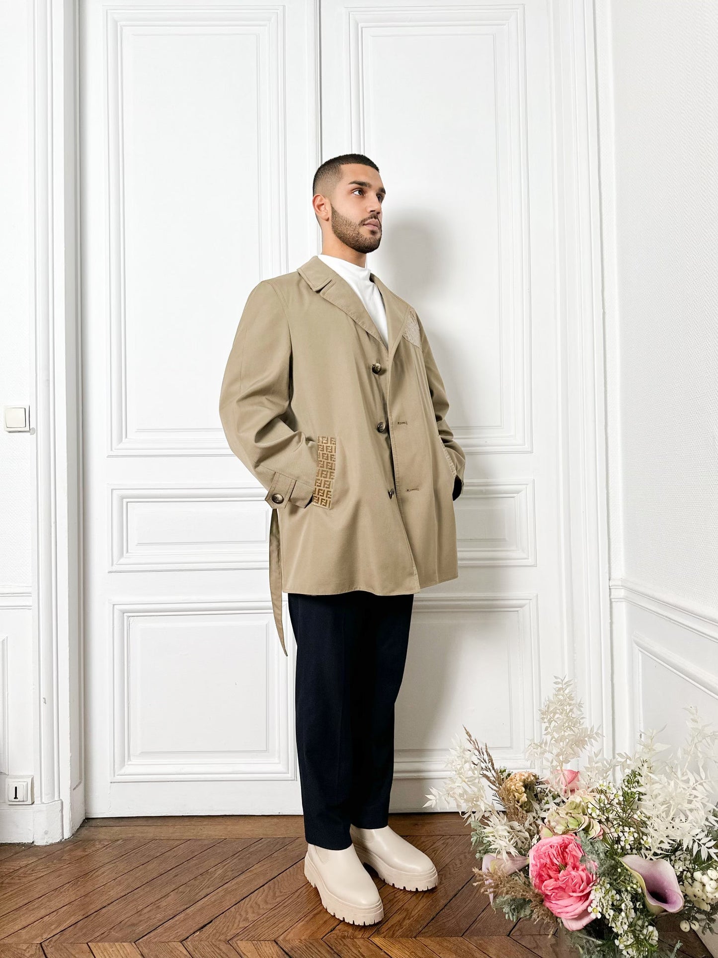 Trench beige miel
