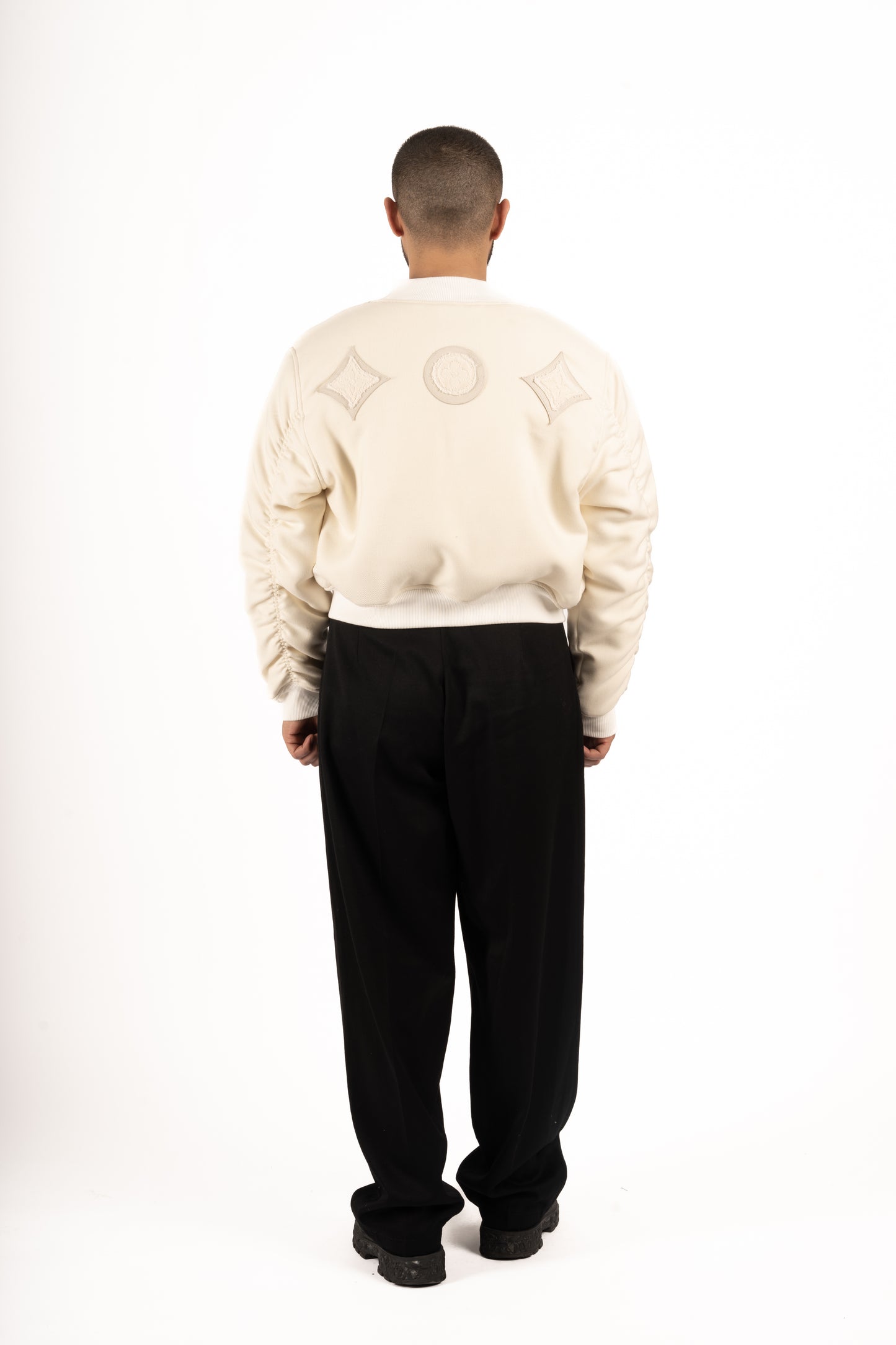 Bombers upcyclé Cream