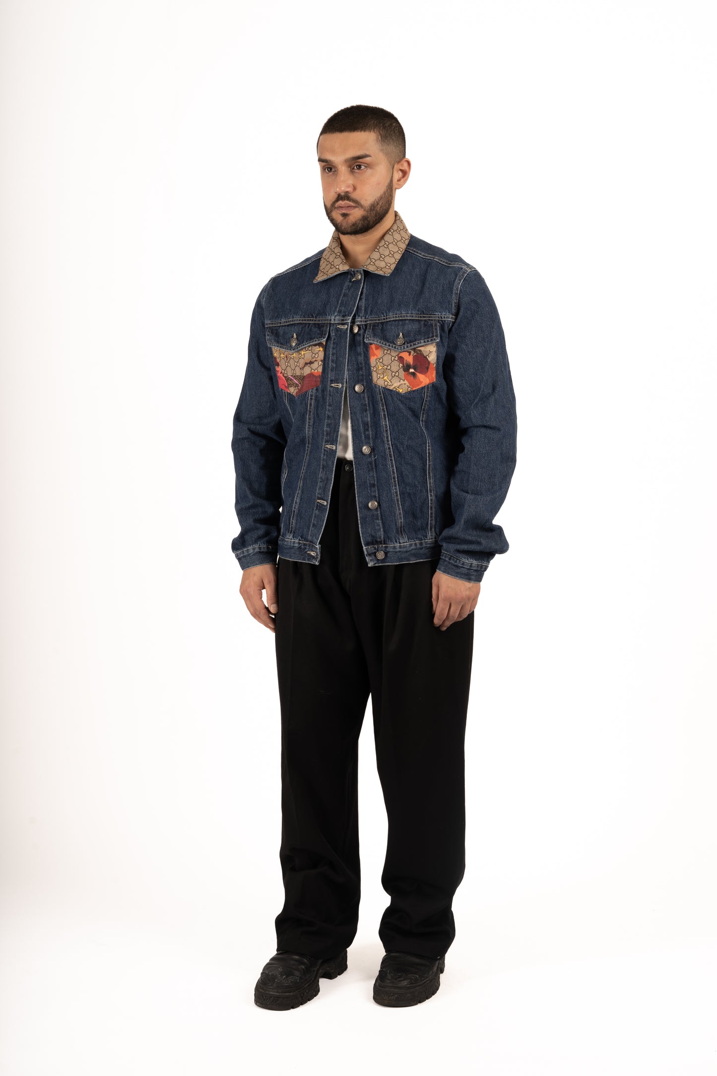 Veste en jean Flower Full